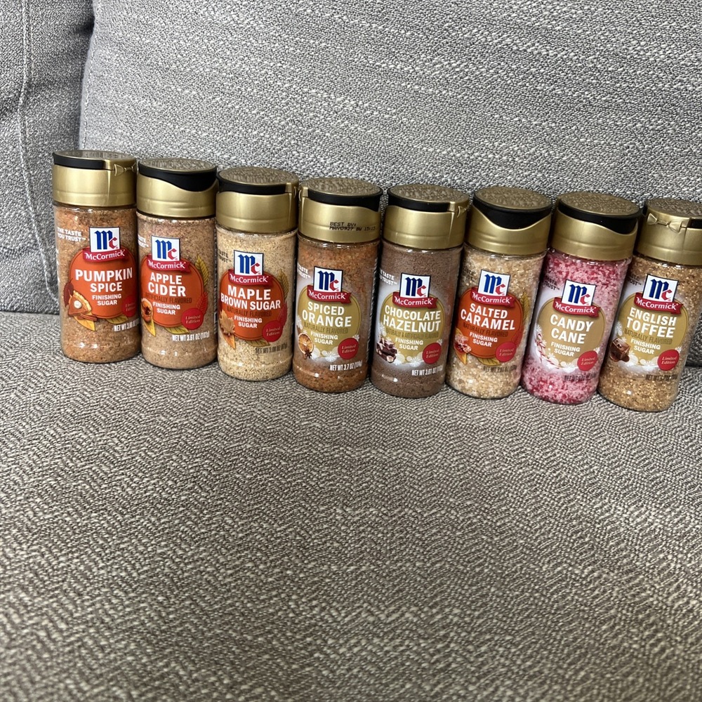 2025 McCormick Finishing Sugars Limited Edition Lot of 8 New No Duplicates